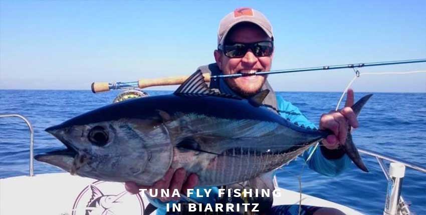 Tuna fly fishing in Pays-Basque